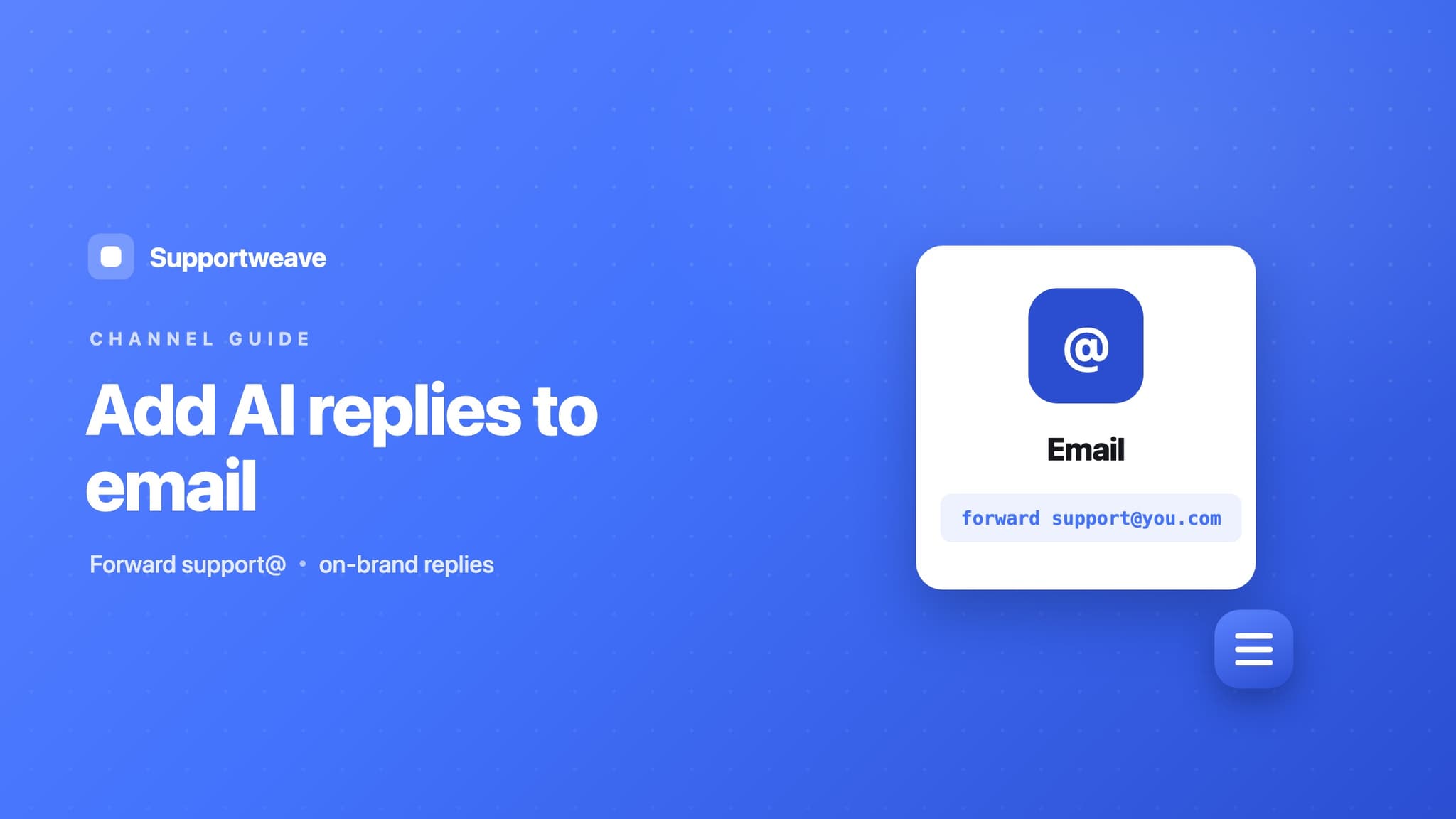 Add an AI chatbot to your support email